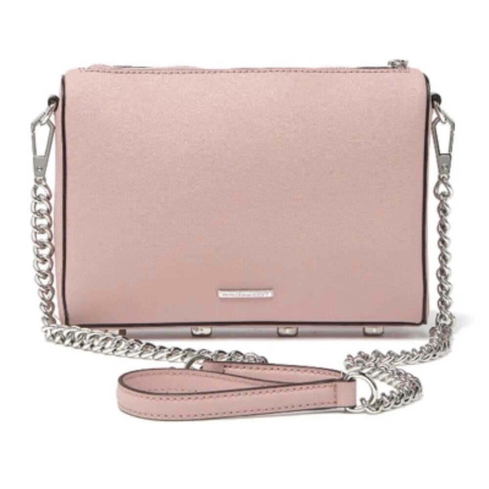 REBECCA MINKOFF DOE PINK AVERY CROSSBODY HANDBAG GENUINE LEATHER SHOULDER BAG